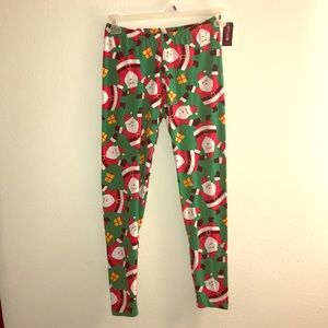 Santa pajama leggings!